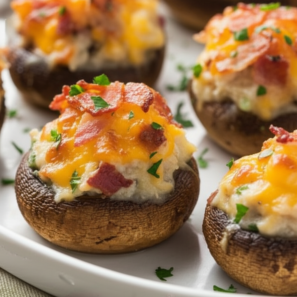 Bacon Crab Mushroom Caps image