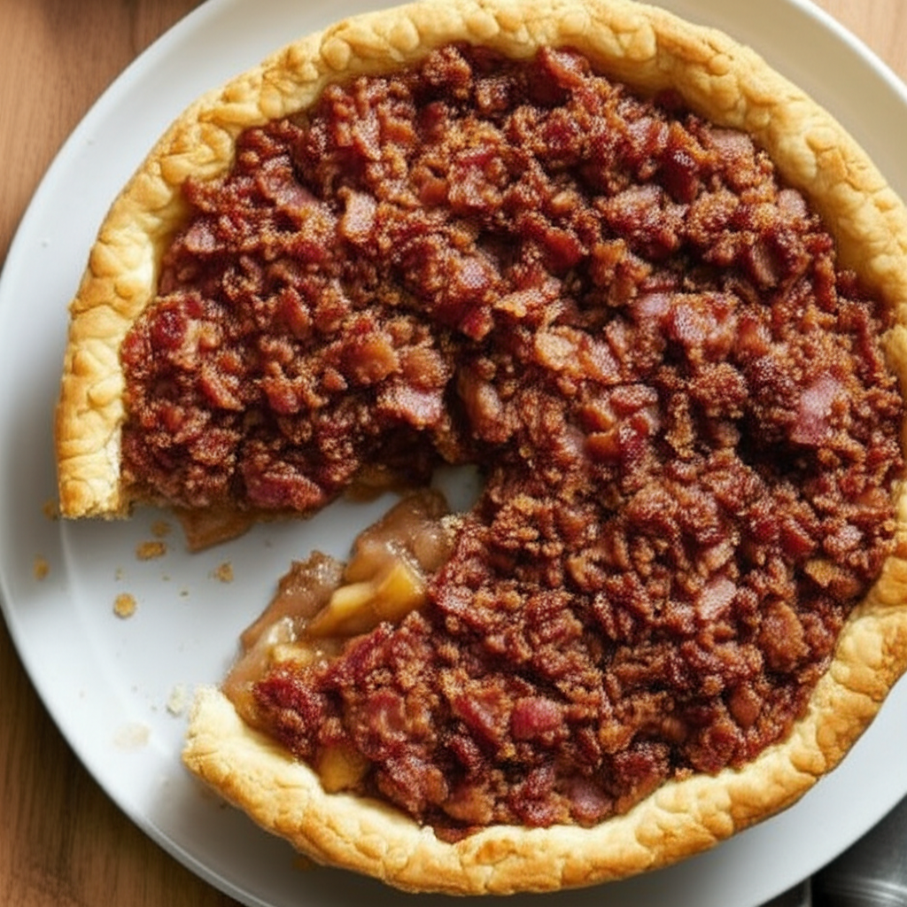 Bacon Crumble Apple Pie image