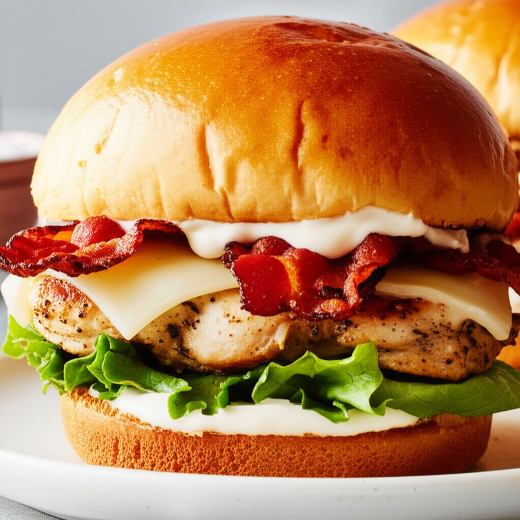 Bacon Provolone Chicken Sandwiches image