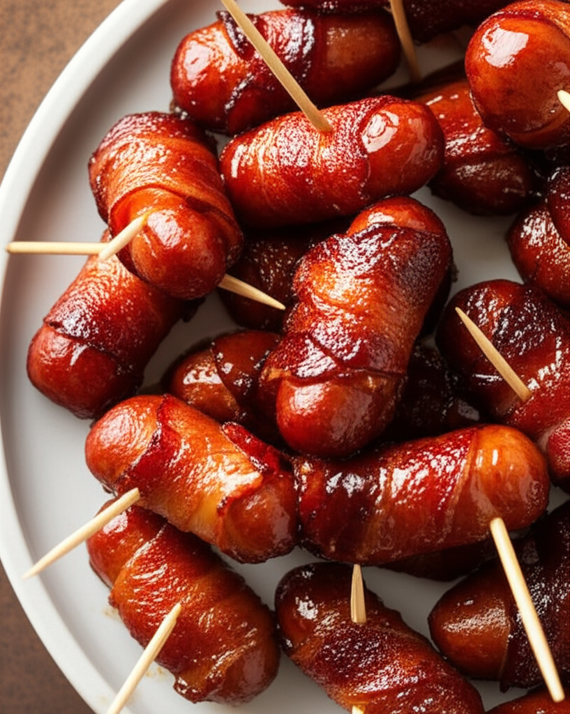 Bacon Wrapped Brown Sugar Smokies image