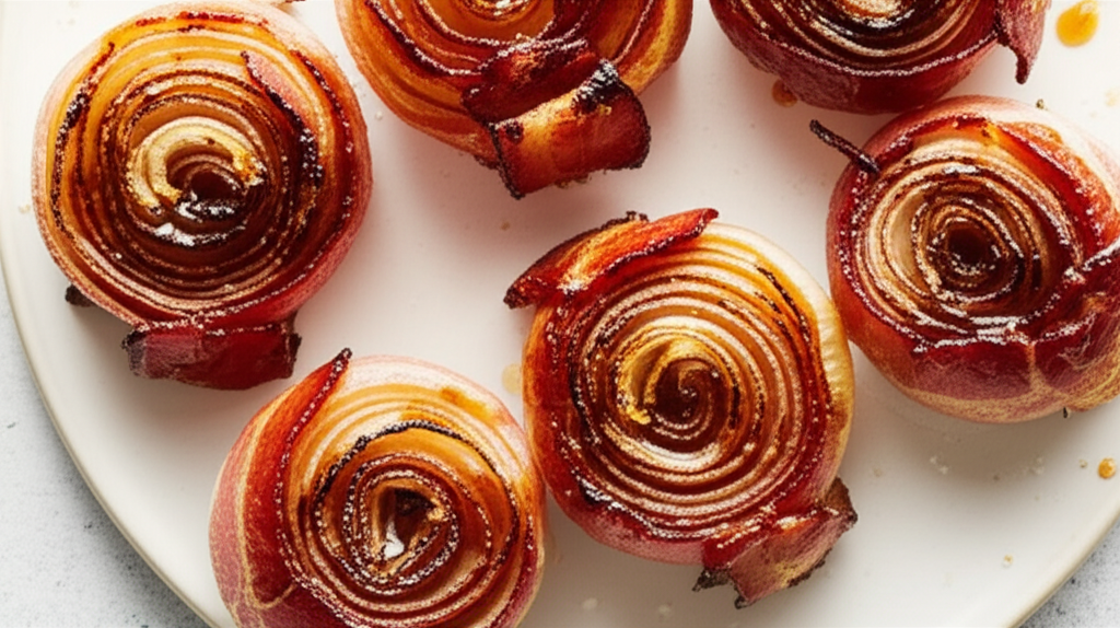 Bacon Wrapped Grilled Onions image