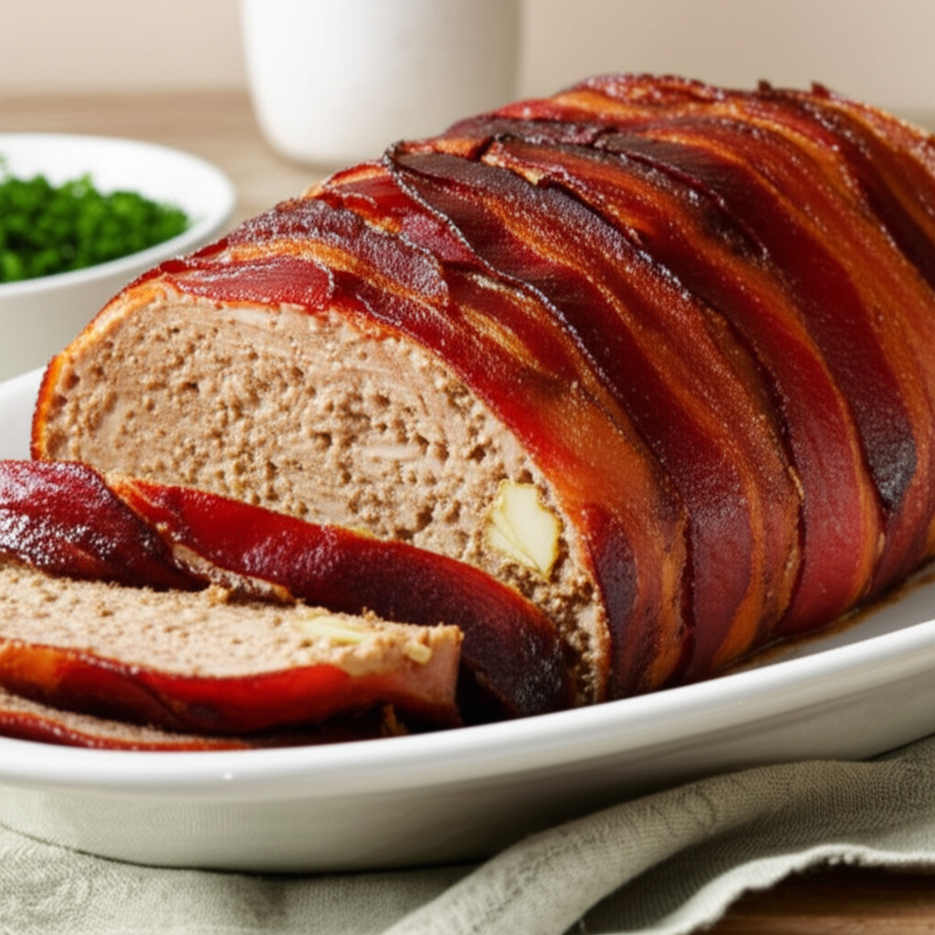 Bacon Wrapped Pork Meatloaf image