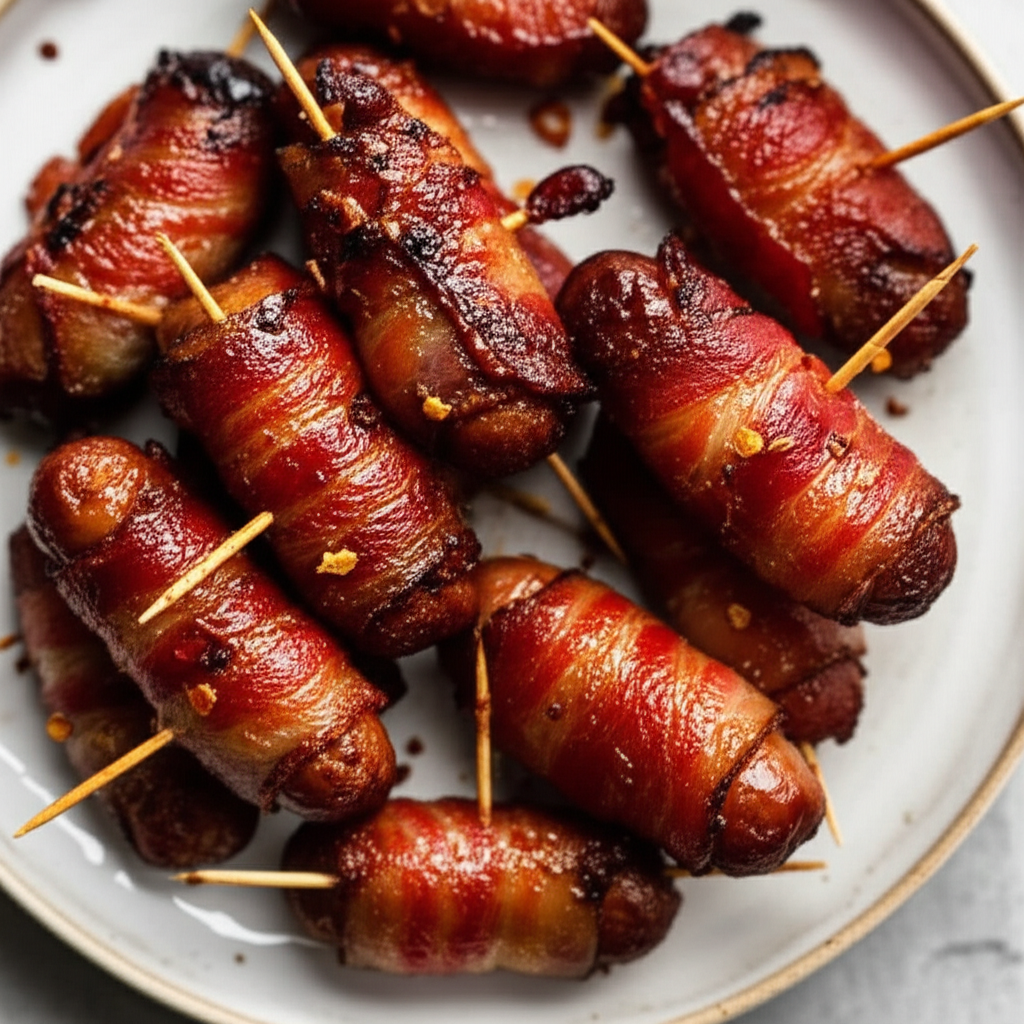 Bacon Wrapped Sausages image