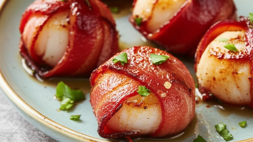 Bacon Wrapped Scallops image