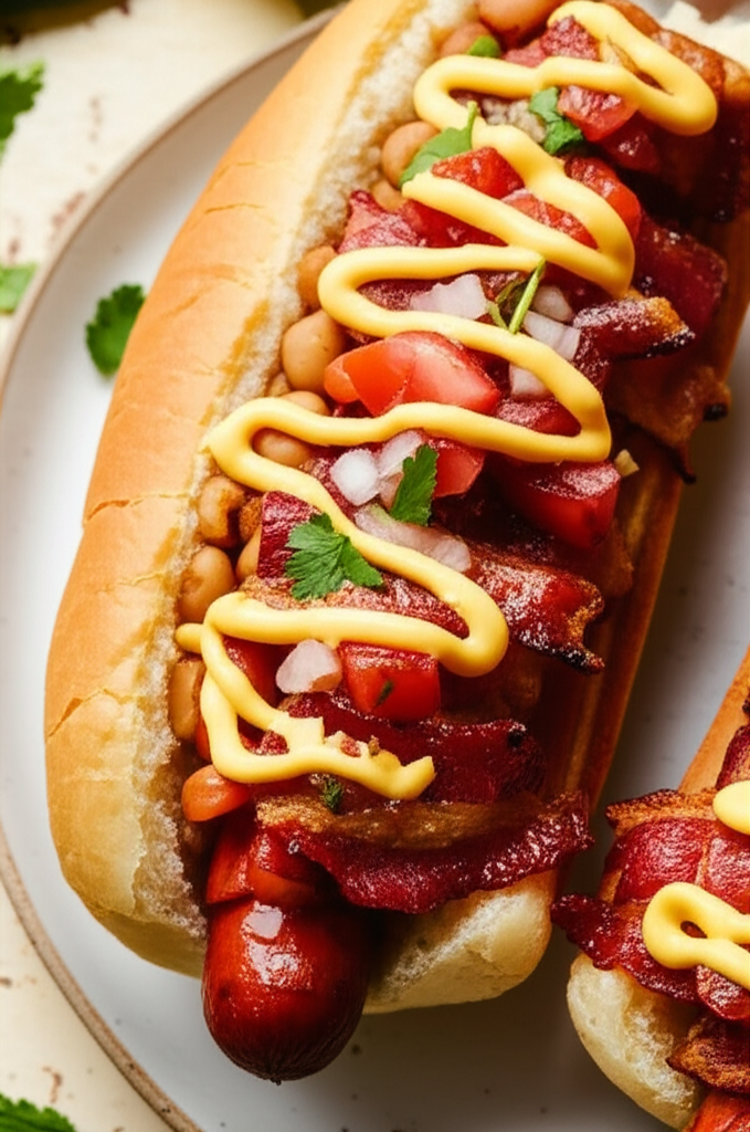 Bacon Wrapped Sonoran Hot Dogs image