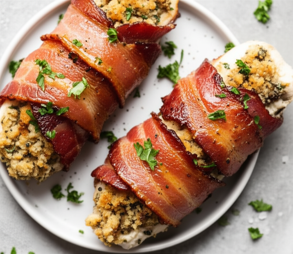 Bacon Wrapped Stuffed Fish image