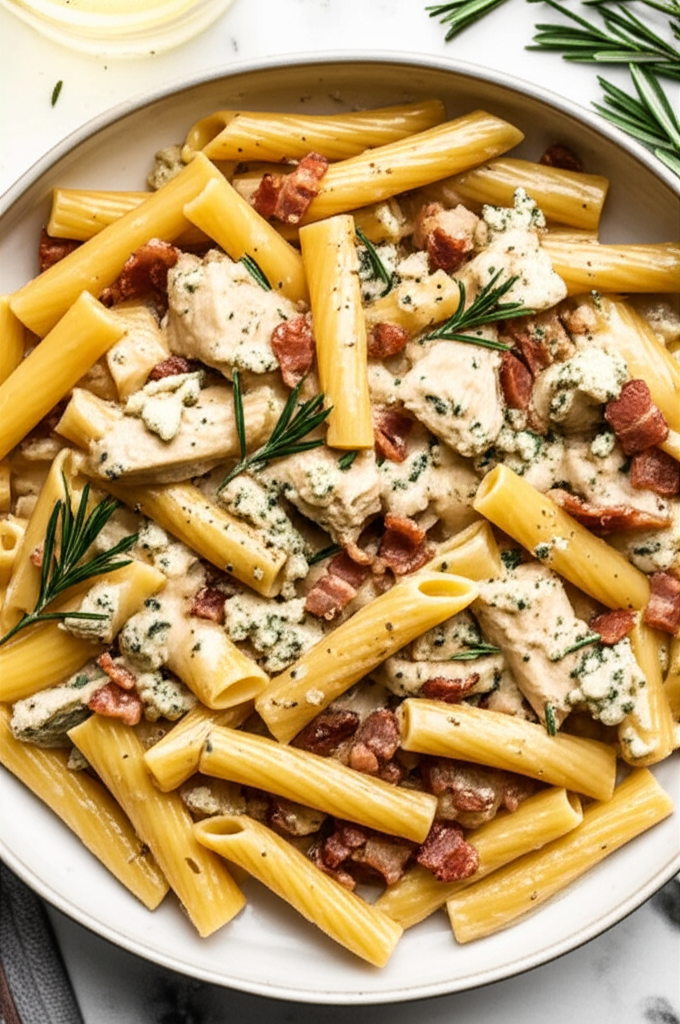 Bacony Blue Cheese Chicken Pasta image