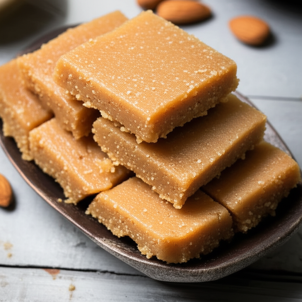 Badam Burfi Almond Squares image