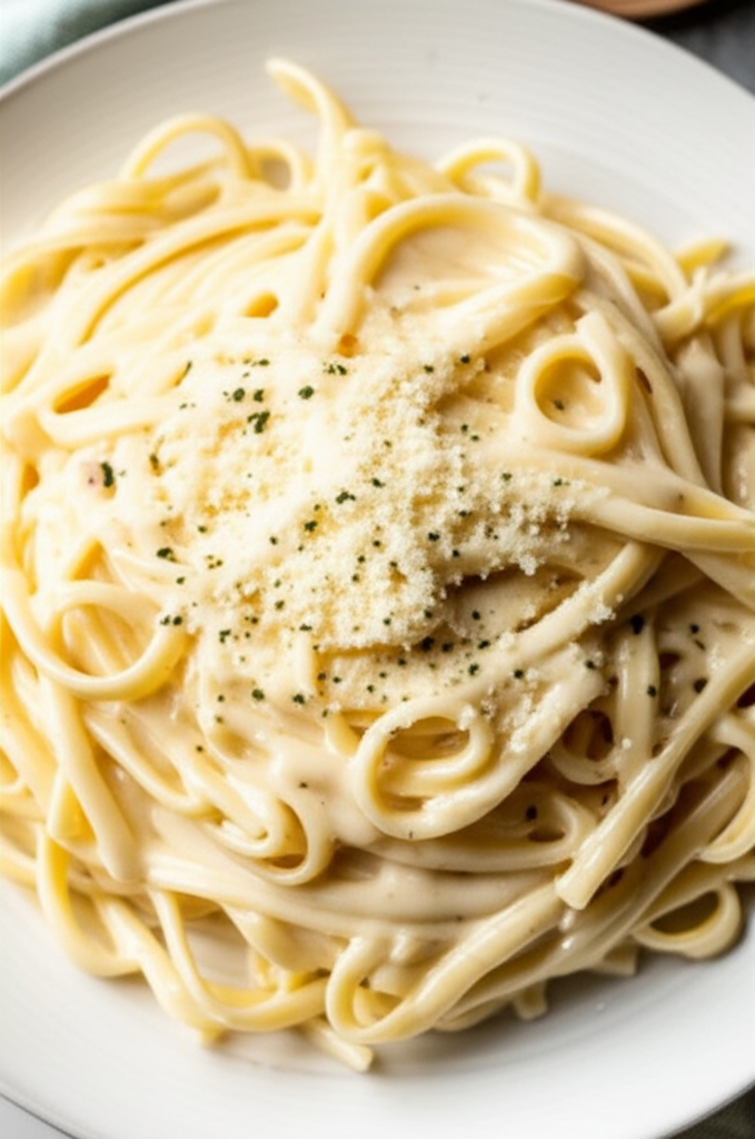 3 Step Fettuccine Alfredo image