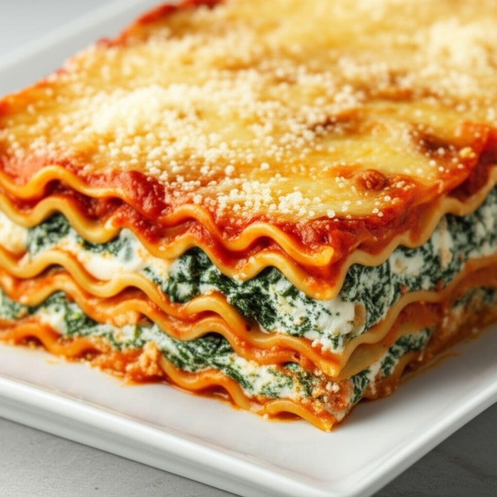 3 Step Spinach Lasagna image