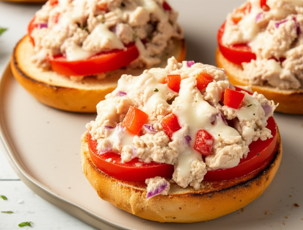 Bagel Tuna Melt image