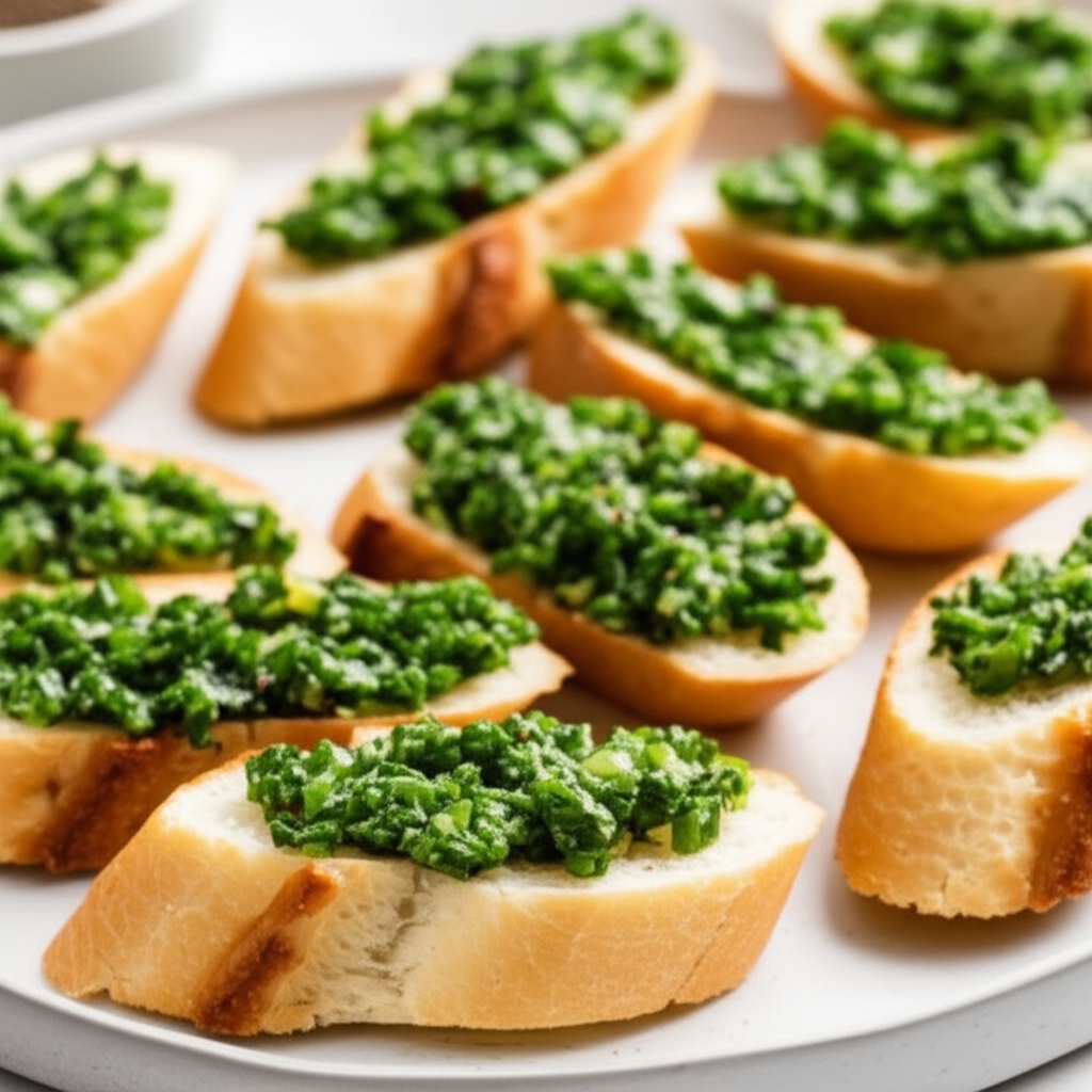 Baguettes With Scallion Olive Oil Spread image