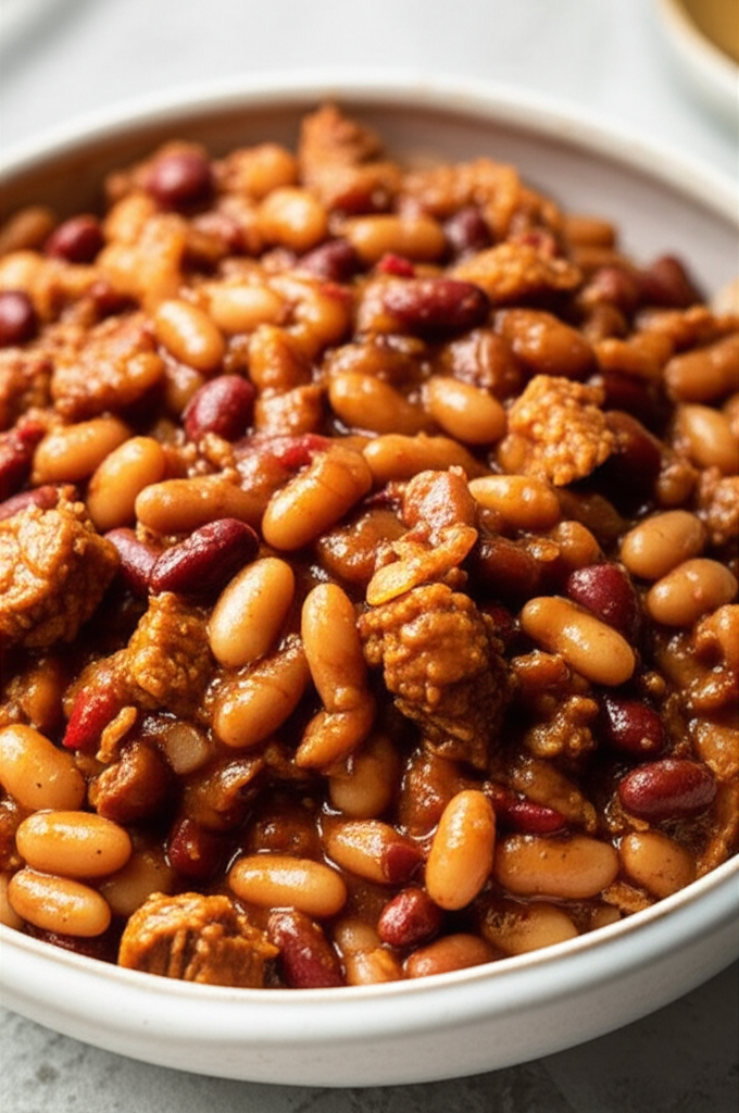 3 Way Bbq Baked Beans Oamc image