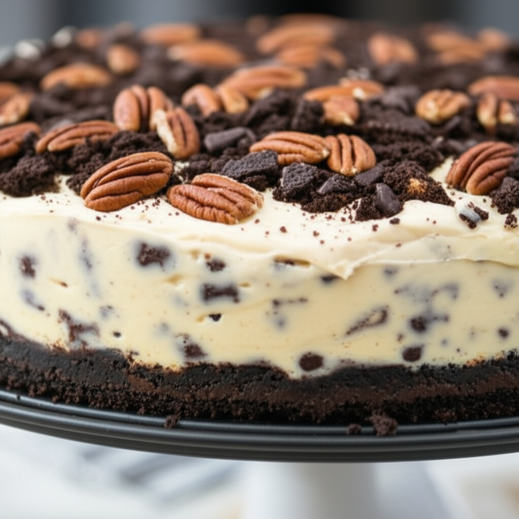 Baileys Irish Cream Chocolate Chip Cheesecake image