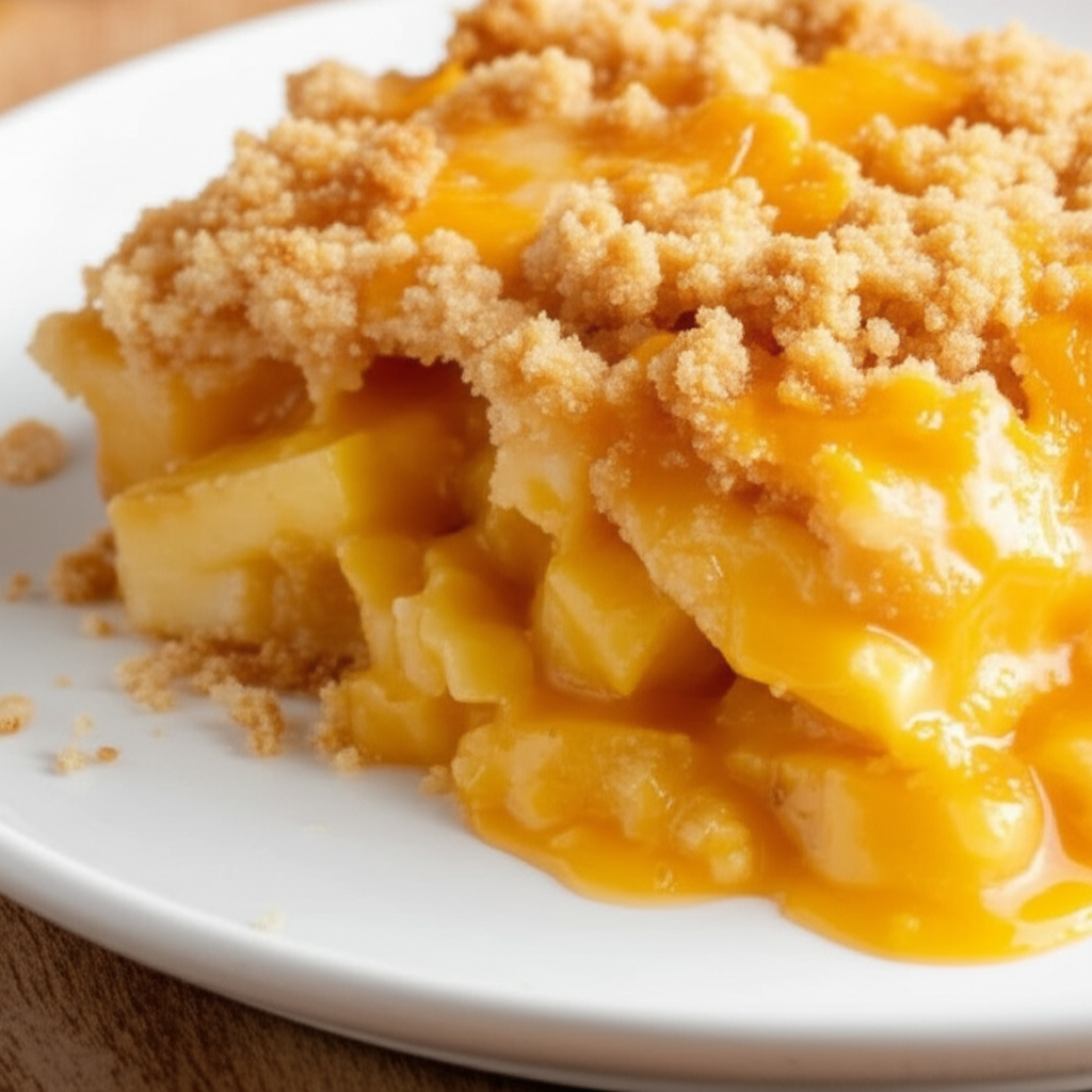 Baked Apple And Cheese Casserole image