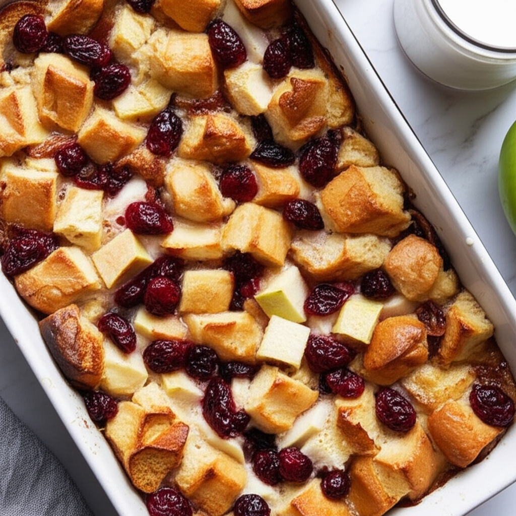 Baked Apple Cranberry French Toast image