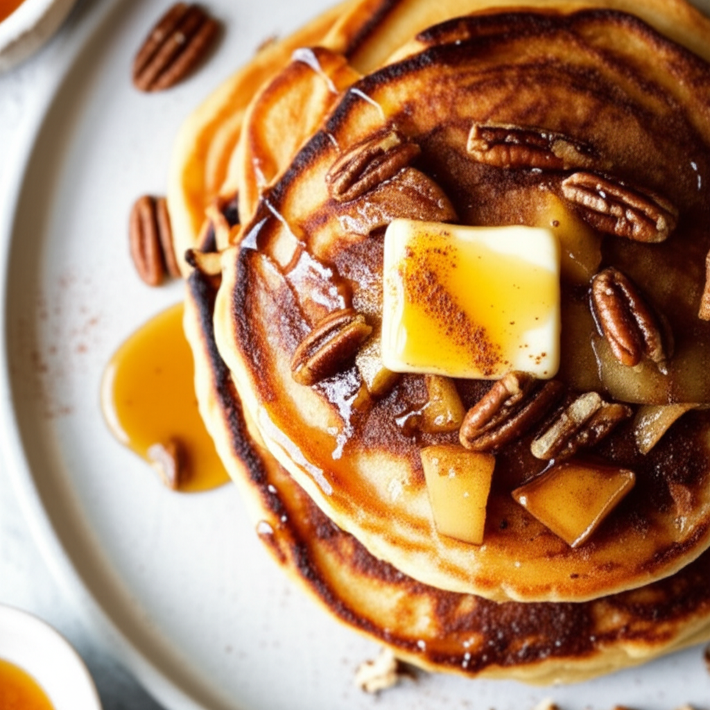 Baked Apple Maple Pancakes image