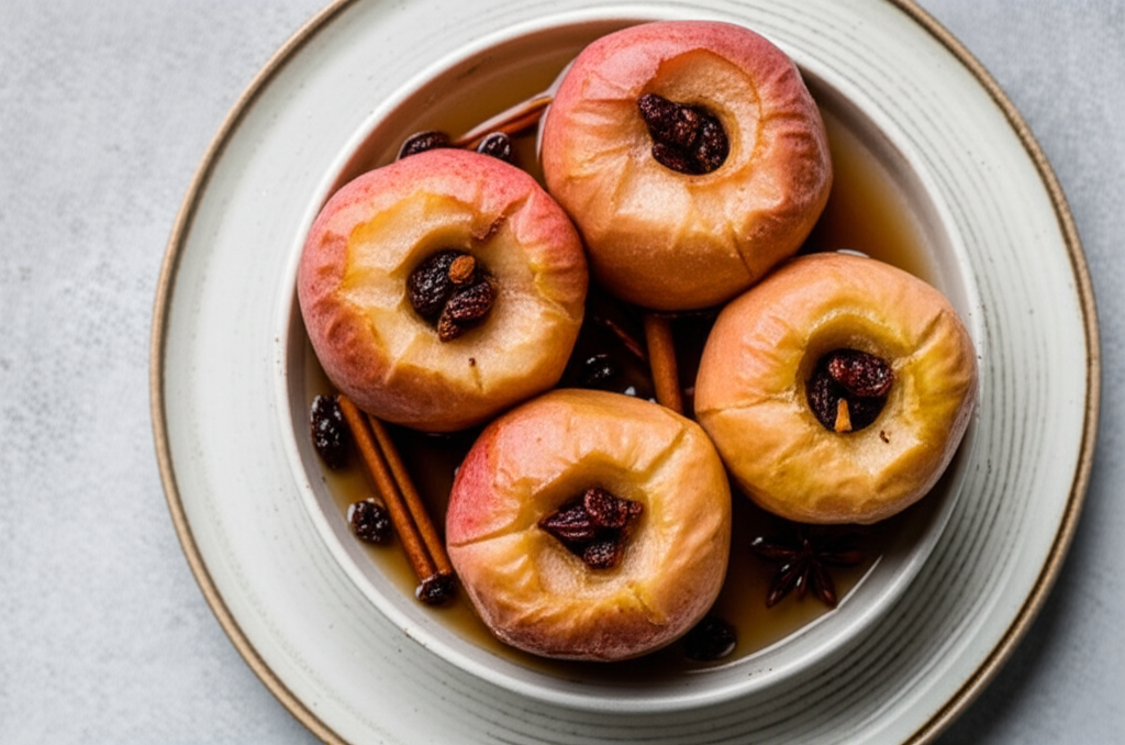 Baked Apples In White Wine image