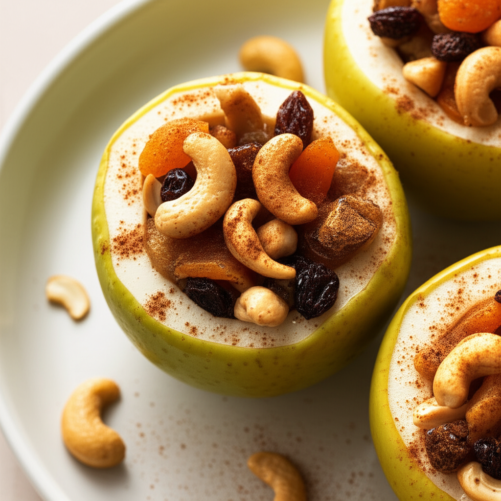 Baked Apples With Apricots And Cashews image