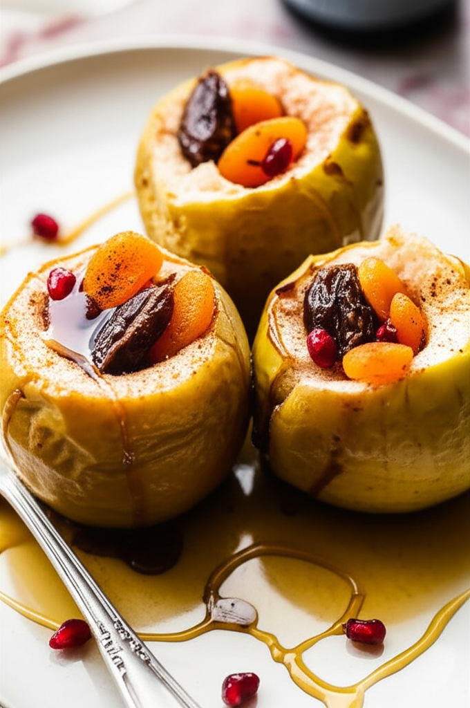 Baked Apples With Dates And Apricots image
