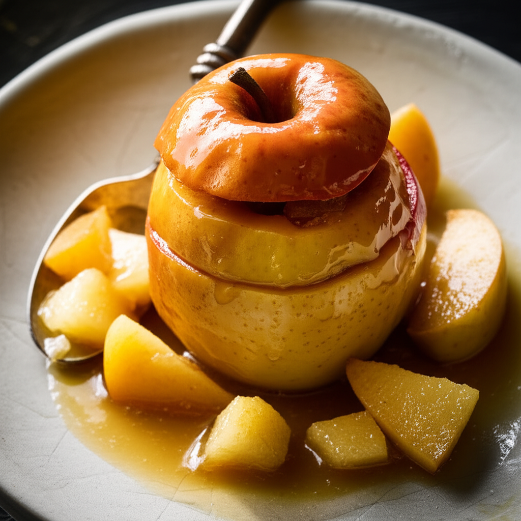 Baked Apples With Honey Cream Sauce image