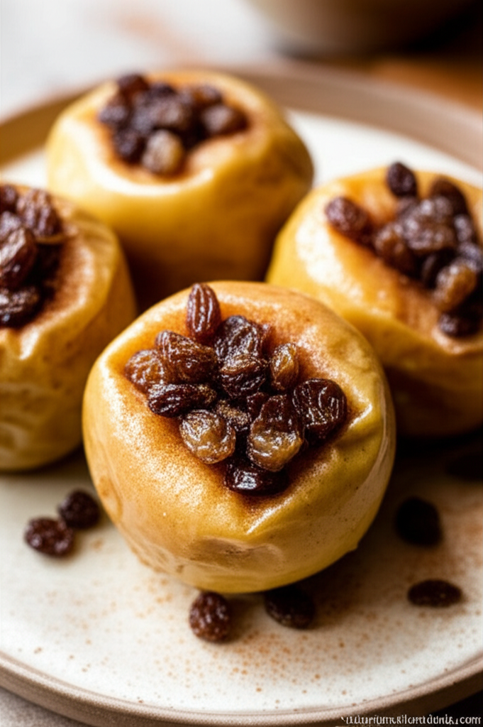 Baked Apples With Rum Soaked Raisins image