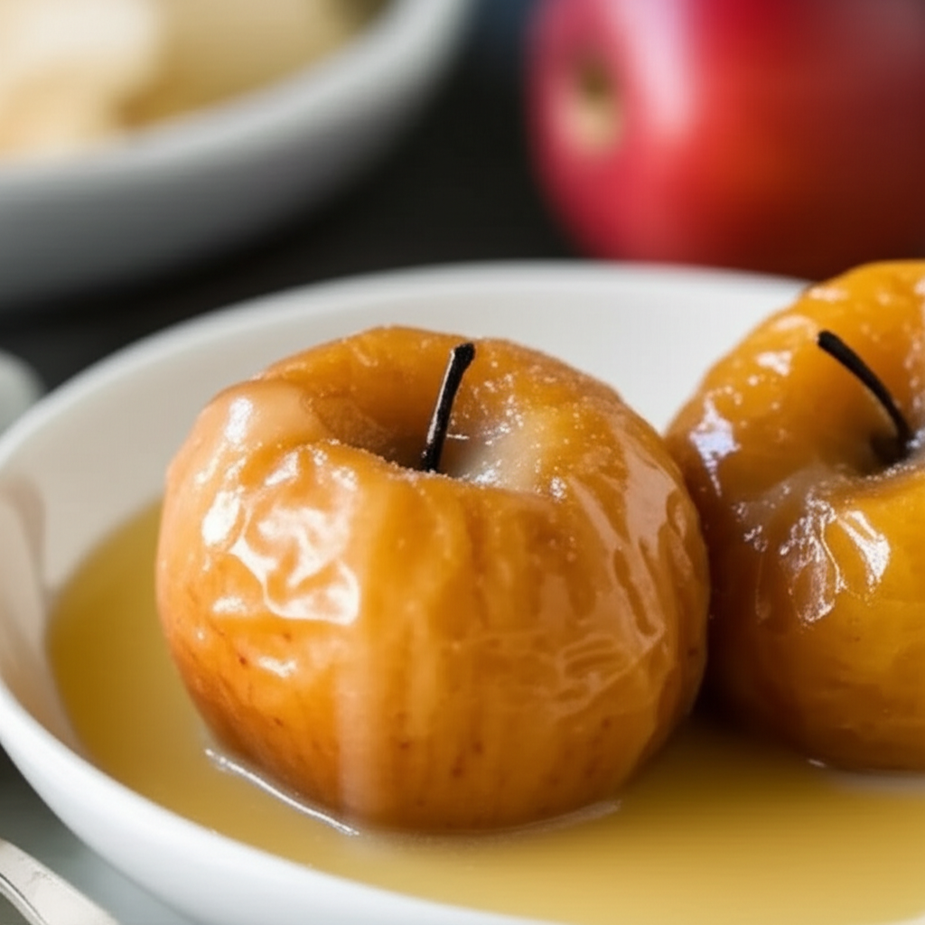 Baked Apples With Vanilla Sauce image