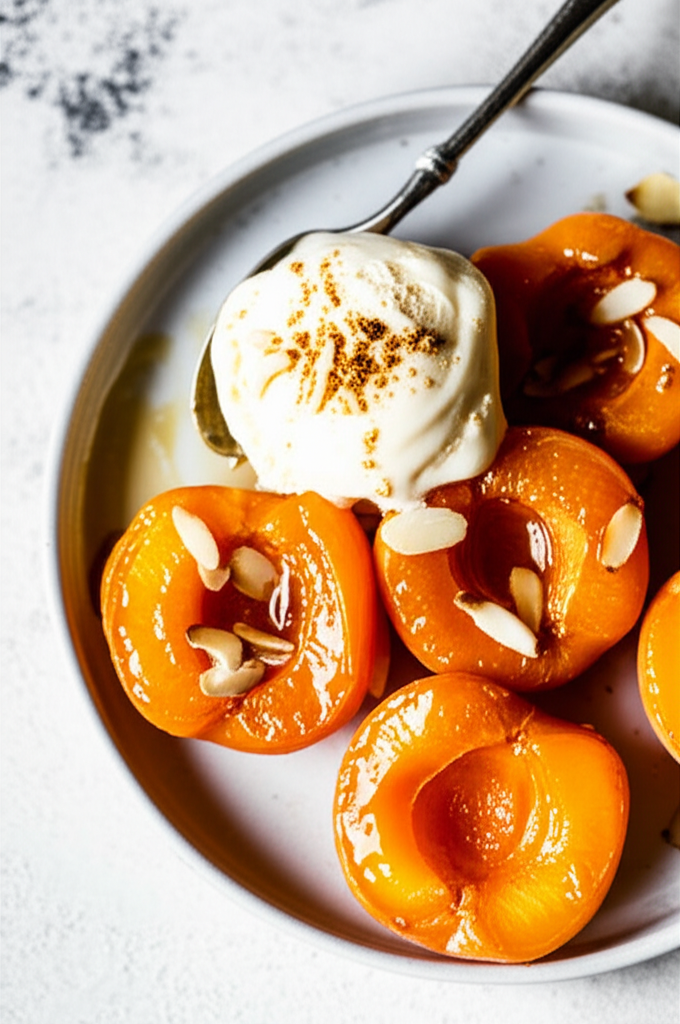 Baked Apricots With Honey Albaricoques Al Horno Con Miel image
