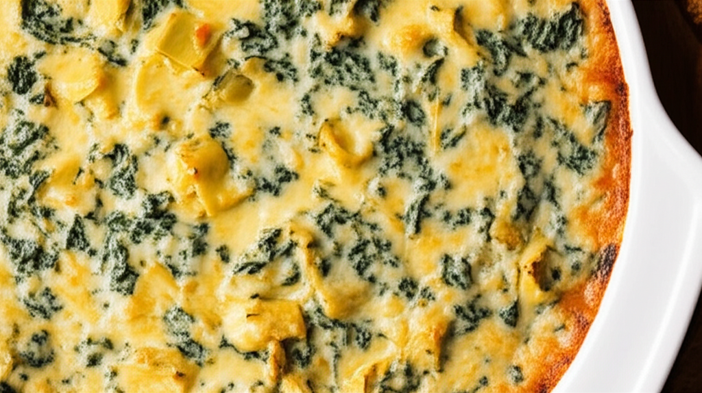 Baked Artichoke Spinach Cheesy Dip image