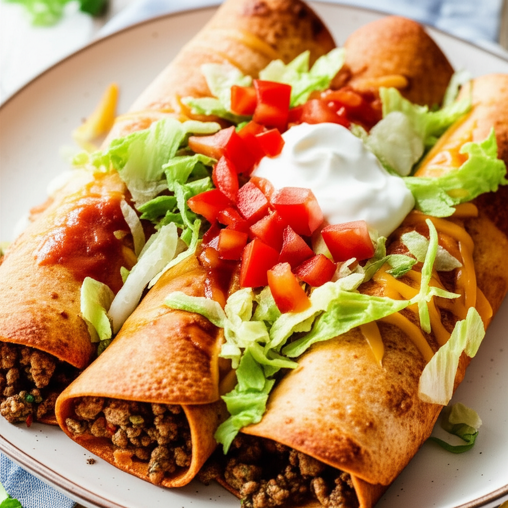 Baked Baja Beef Chimichangas image