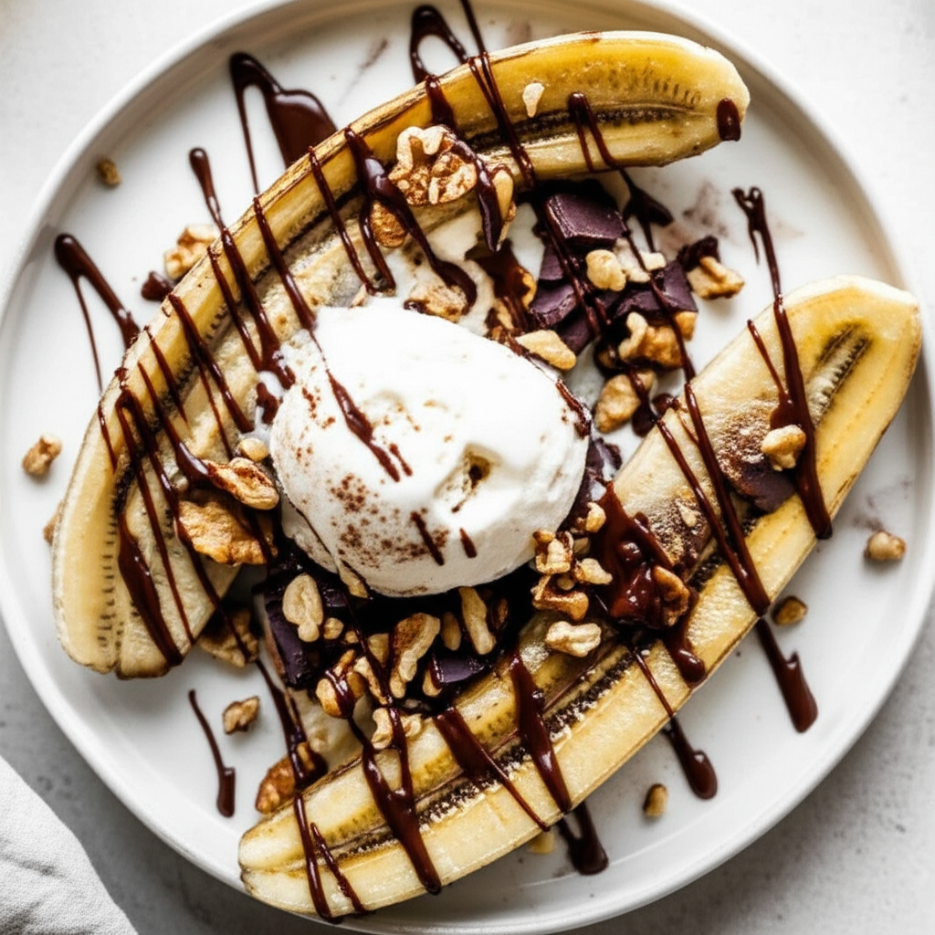 Baked Banana Split image