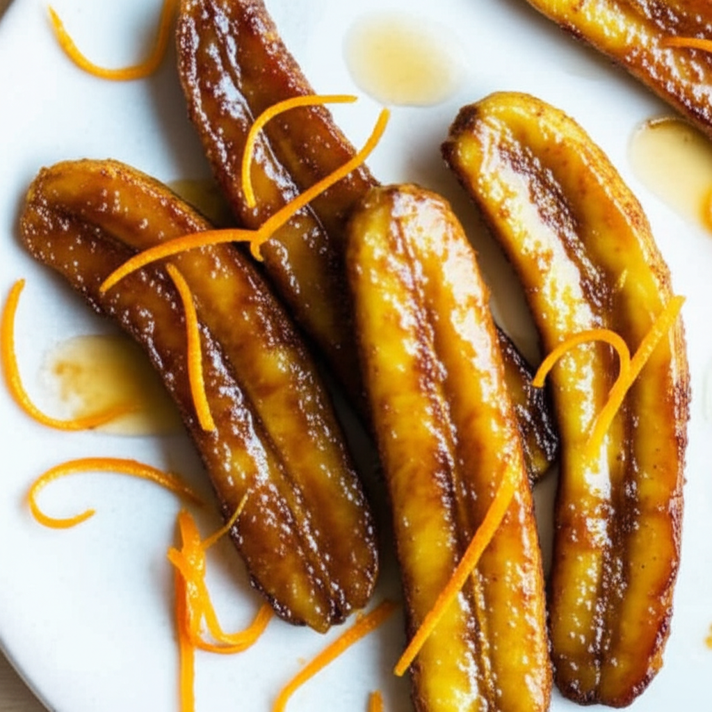 Baked Bananas In Orange Glaze image