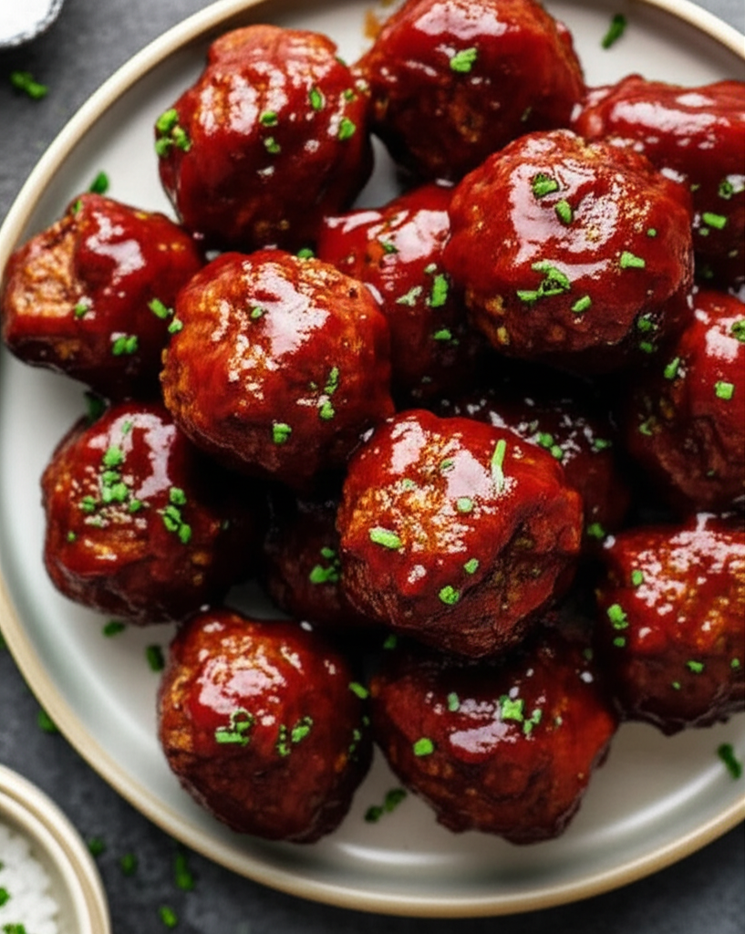 Baked Barbecue Meatballs image