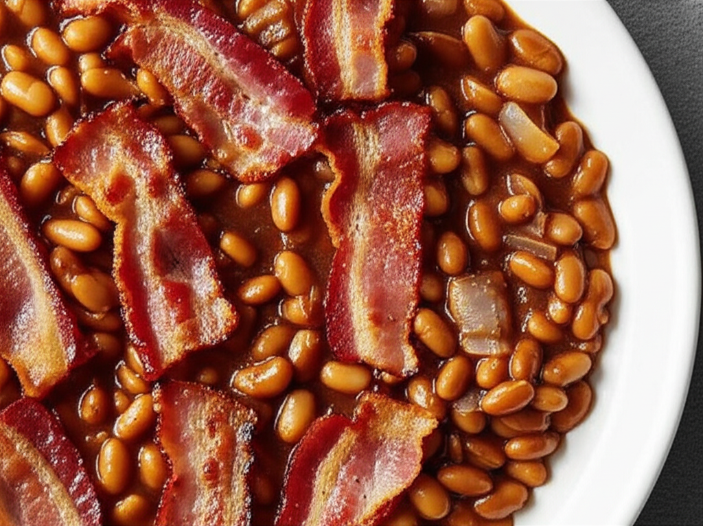 Baked Beans With Baked Bacon image