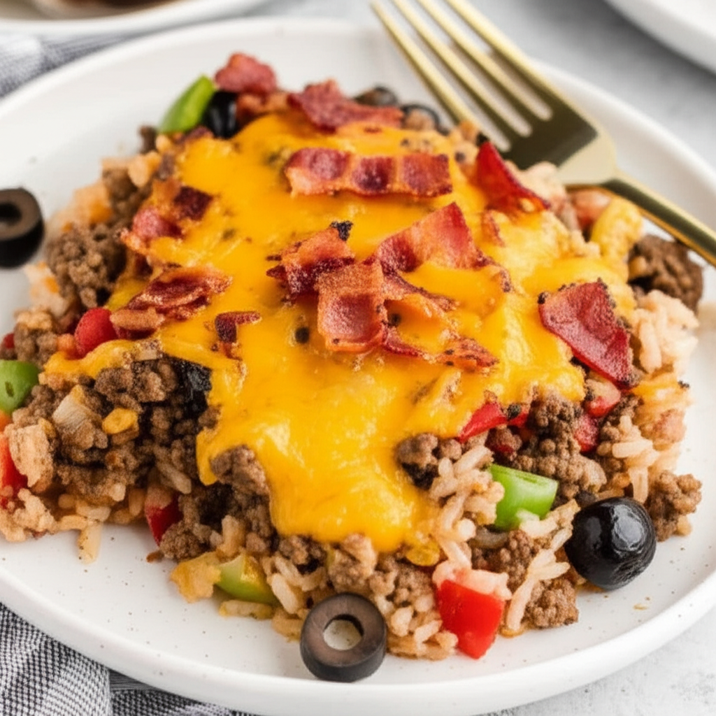 Baked Beef And Rice Bake image