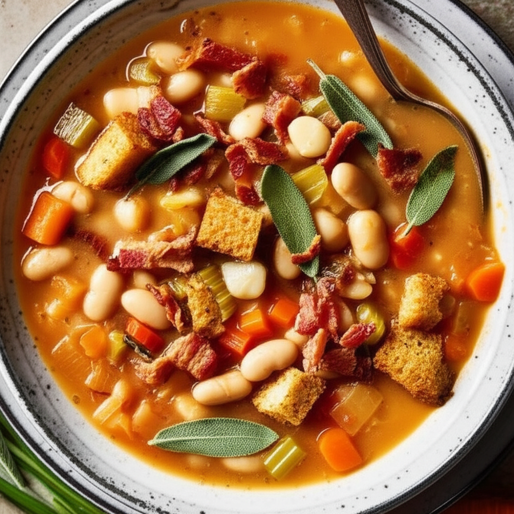 30 Cloves Of Garlic And Bean Soup image