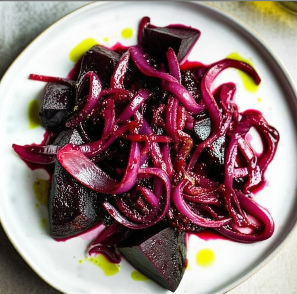 Baked Beetroot And Red Onion image