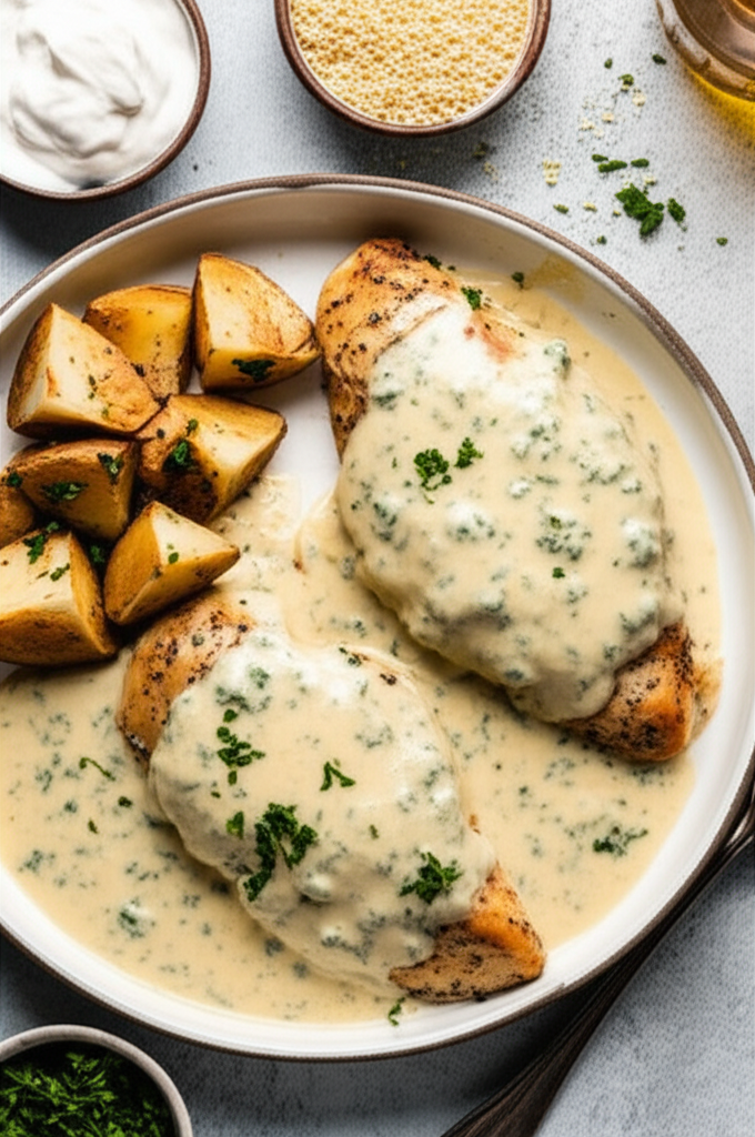 Baked Blue Cheese Chicken image