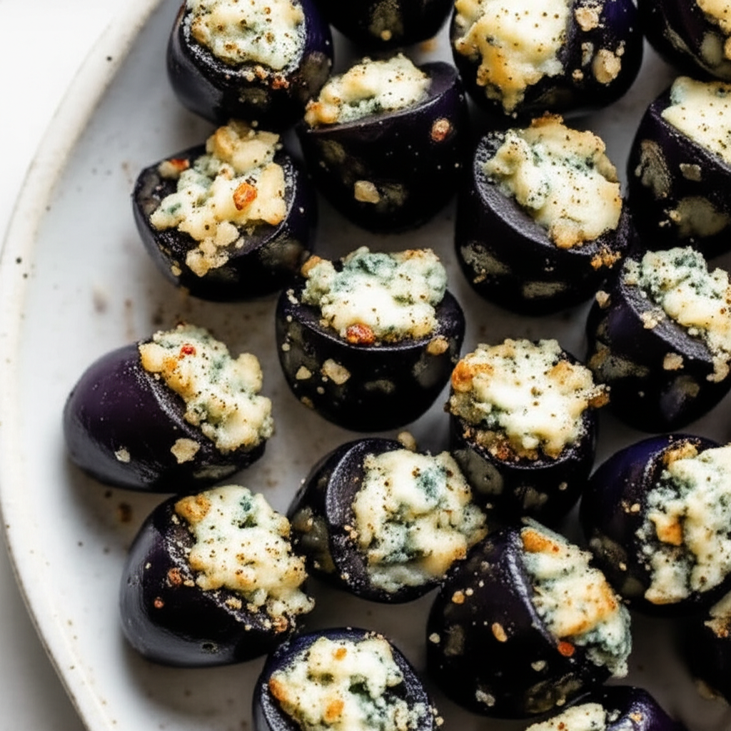 Baked Blue Cheese Stuffed Colossal Black Olives image