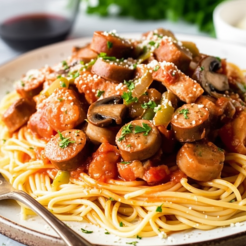 Mike S New England Chicken Italian Sausage And Garden Green Pep image