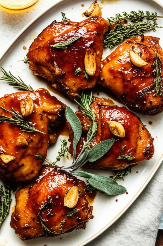 Baked Bourbon Chicken image