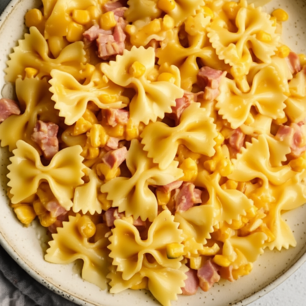 Baked Bow Ties And Cheese image