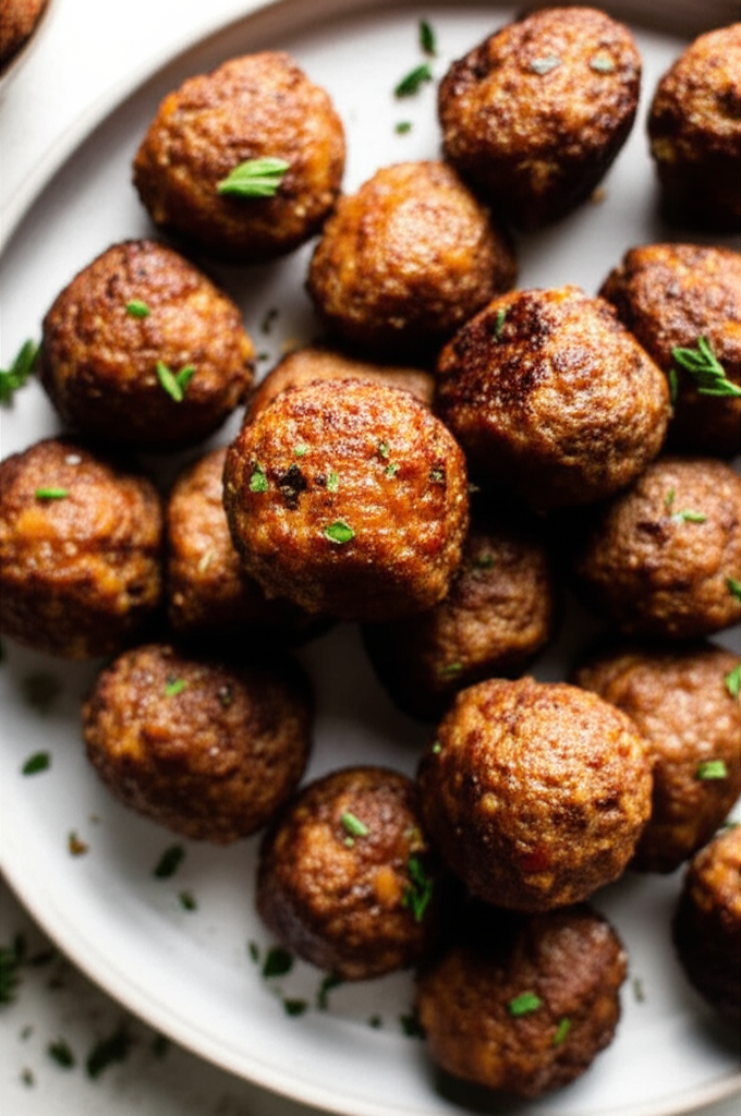 Baked Breakfast Meatballs image