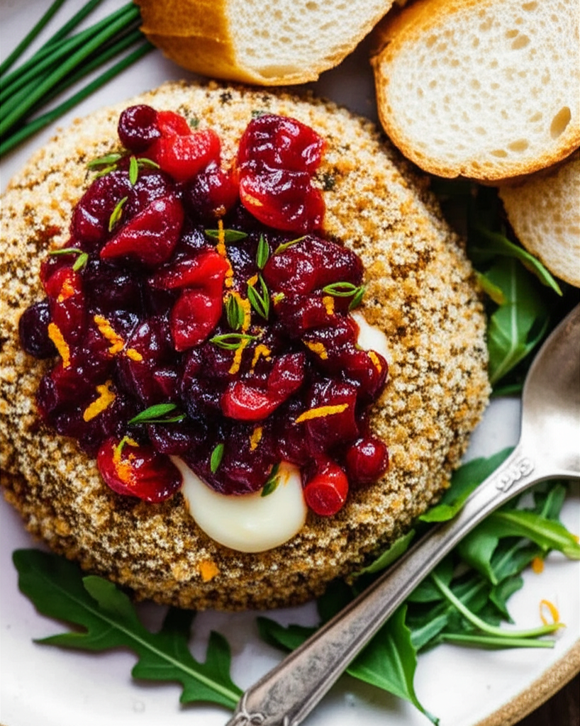 Baked Brie With Cranberries image