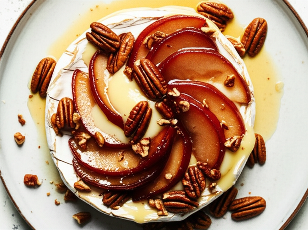 Baked Brie With Pear Topping image