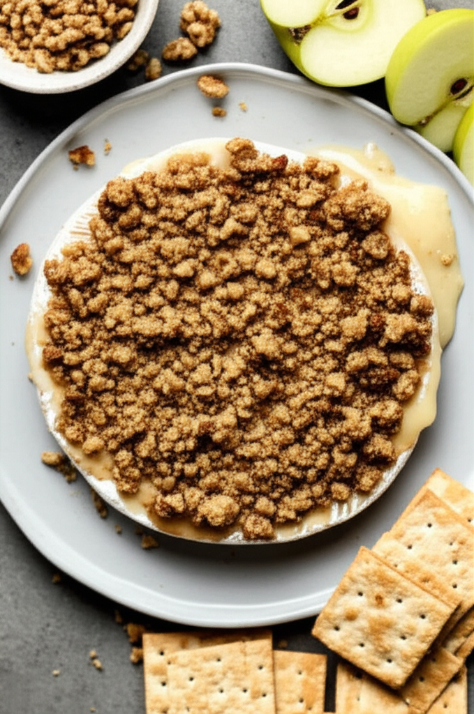 Baked Brie With Walnut Bourbon Crust image