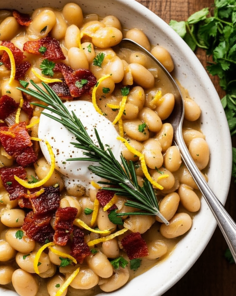 Baked Butter Beans With Mustard image
