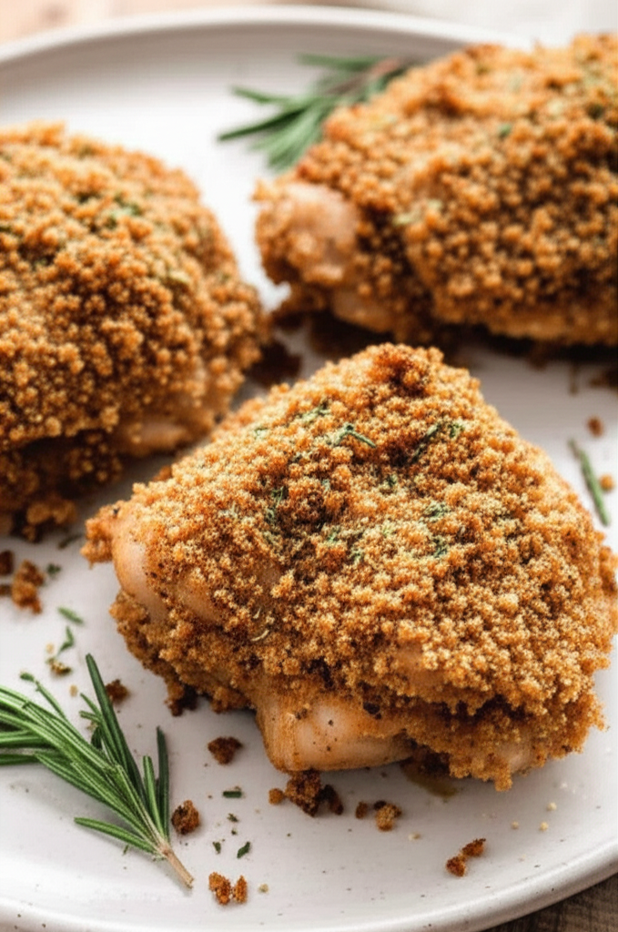 Baked Buttermilk Mustard Chicken Thighs image