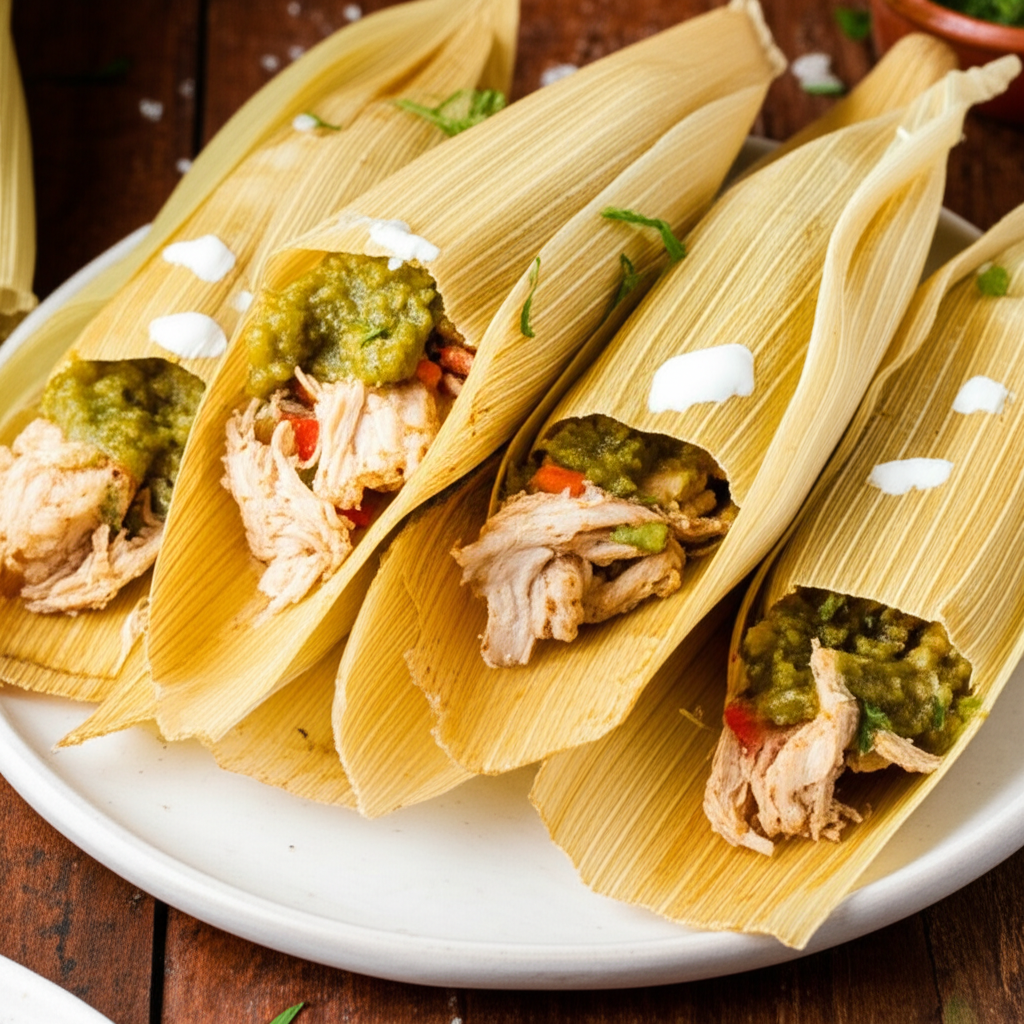 30 Minute Chicken Tamales image