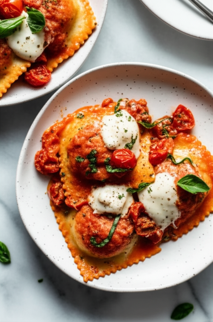 Baked Caprese Ravioli image